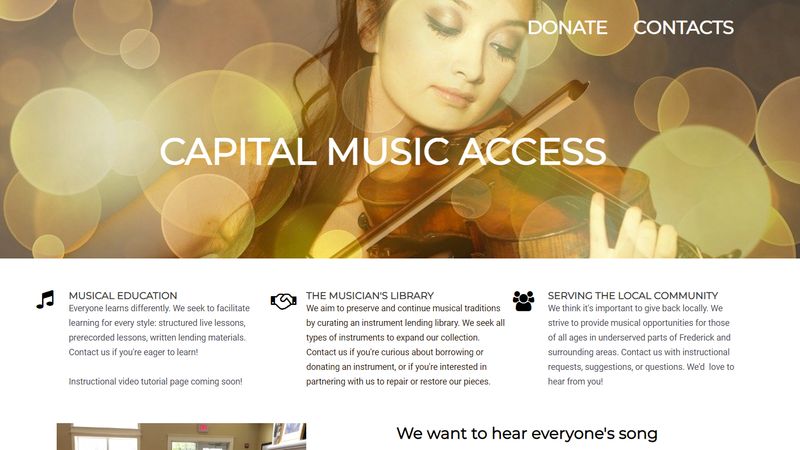 Capital Music Access Website