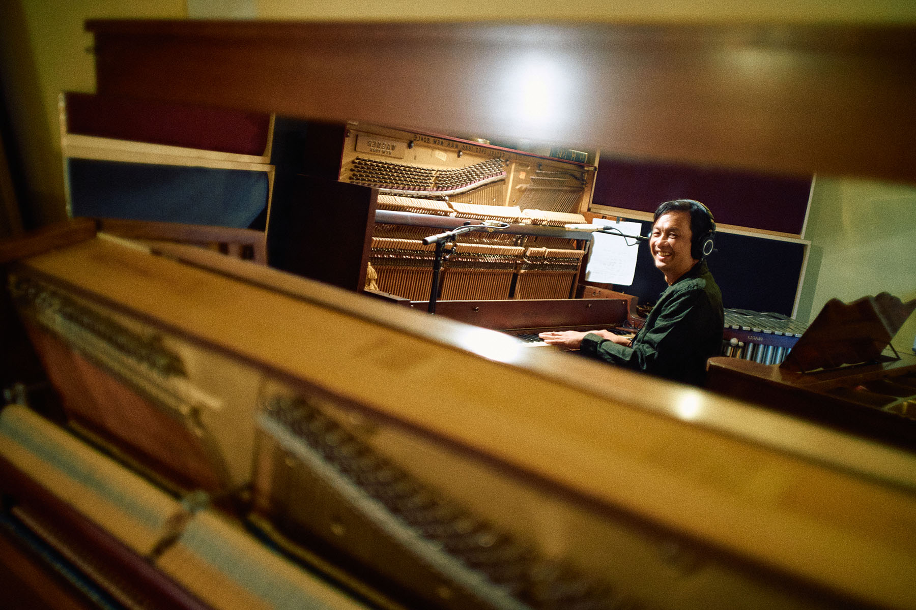 Jerome Fontamillas recording in Nashville - Photo by Erick Frost