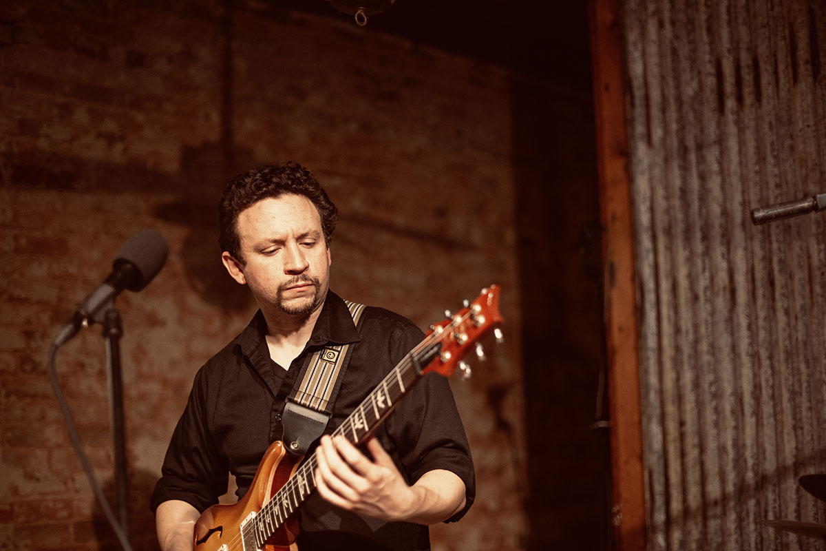 Lead guitarist Daniel Seriff of the Linc Bradham Band