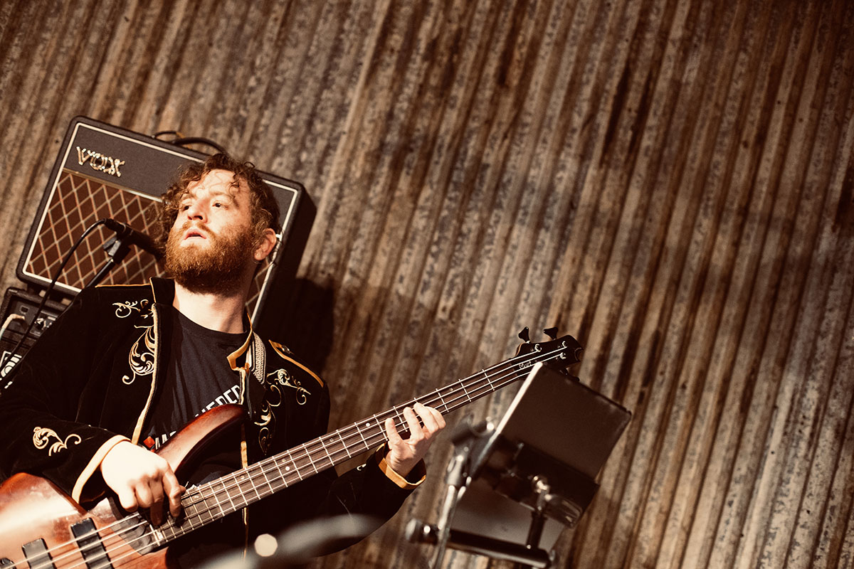 Bassist Darien Converse of the Linc Bradham Band
