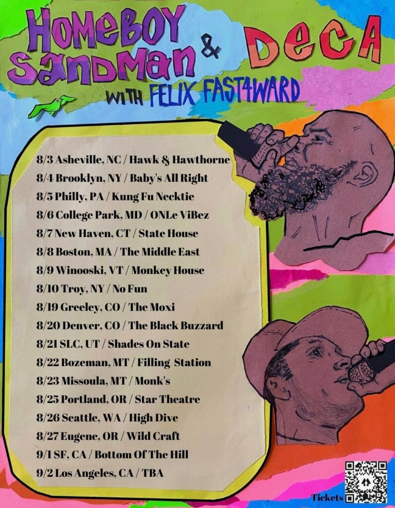 Homeboy Sandman and Deca U.S. Tour Dates