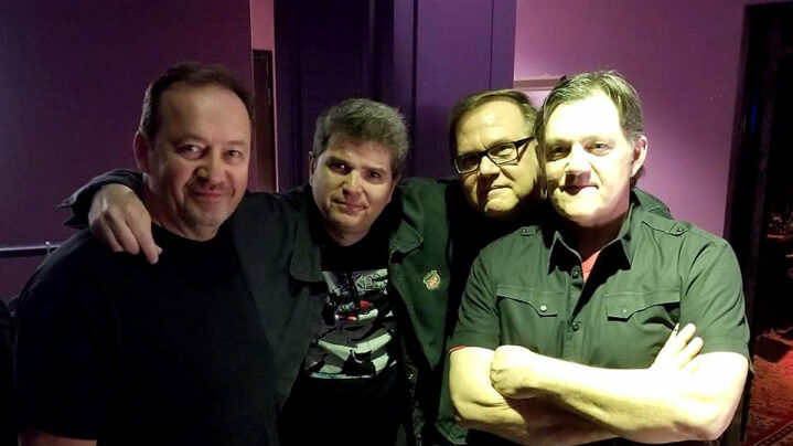 The Smithereens & the author, Keith Valcourt in 2019