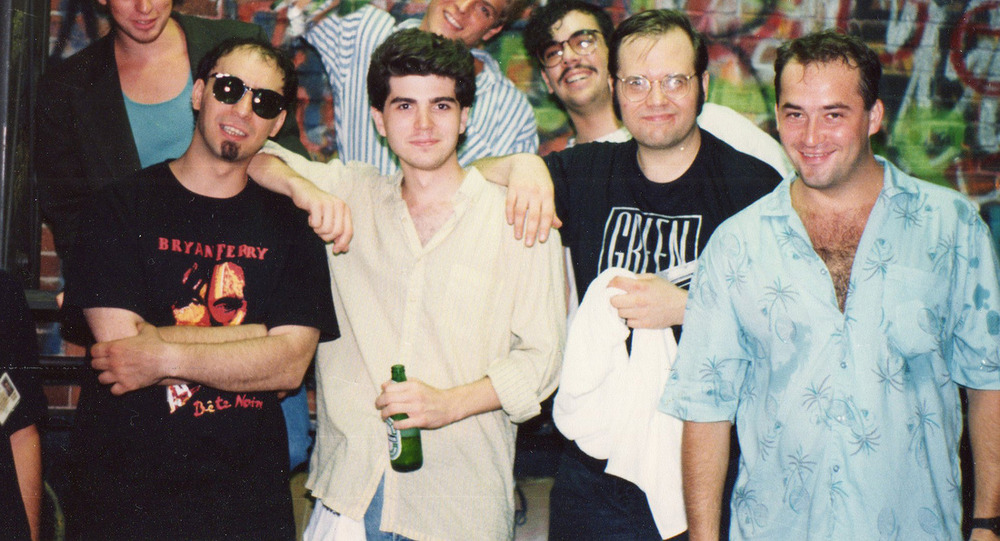 The Smithereens & the author, Keith Valcourt Circa 1989