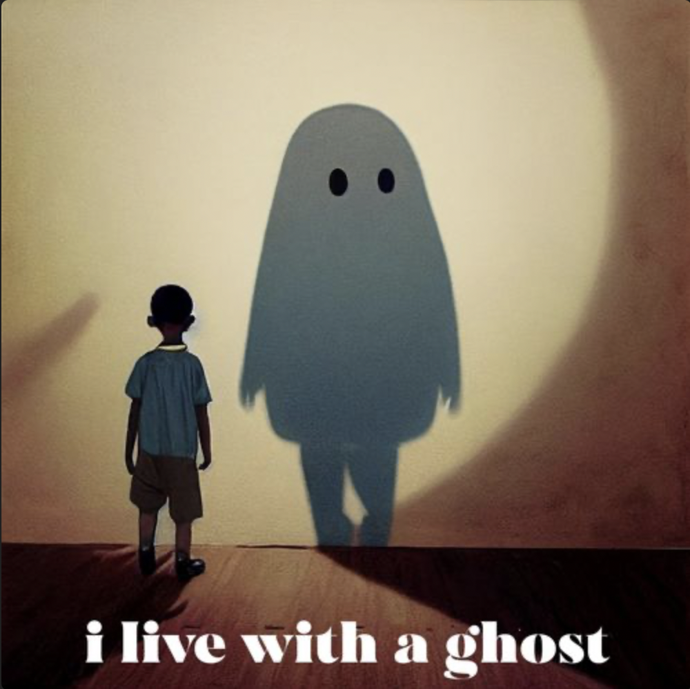 Kid Travis "i live with a ghost" Album Art