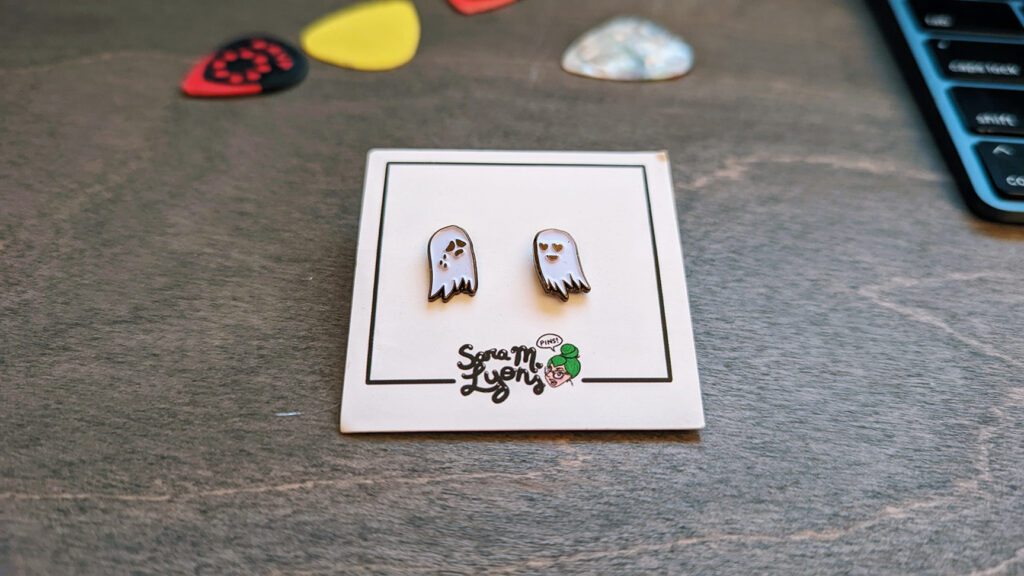 Actual tiny ghosts in Eric Morgan's workspace