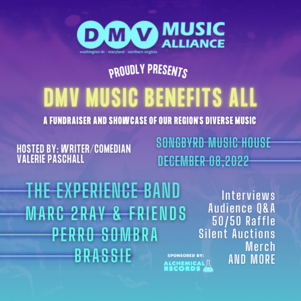 DMV Music Benefits All Event Poster