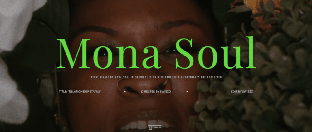 Mona Soul - "Relationship Status" music video still