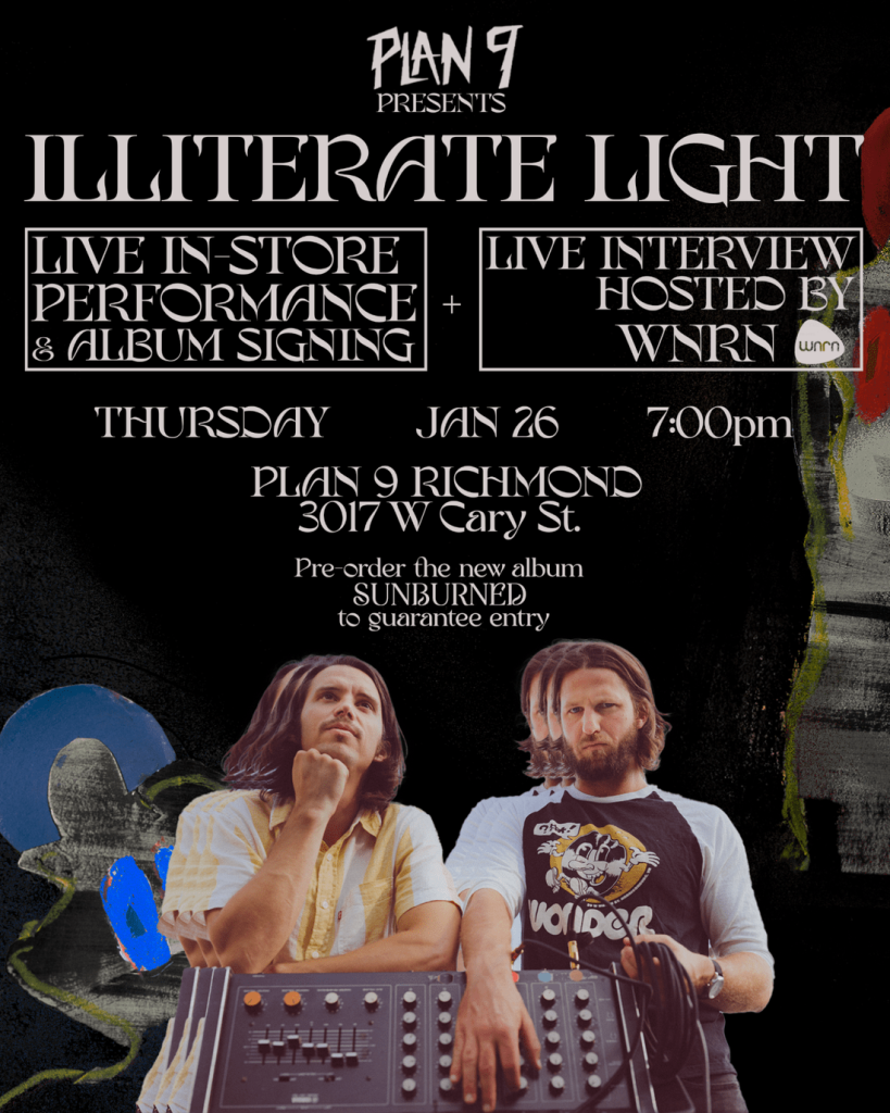 Illiterate Light Plan 9 Event info