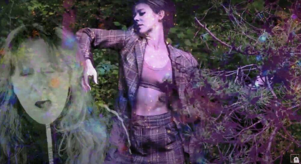 Music video still from "Wild Bo..." by Major Kami. Image features SJ Hawley singing and a dance performance by Laure Fescourt.