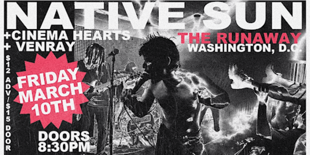 Native Sun at The Runaway 3/10 event poster