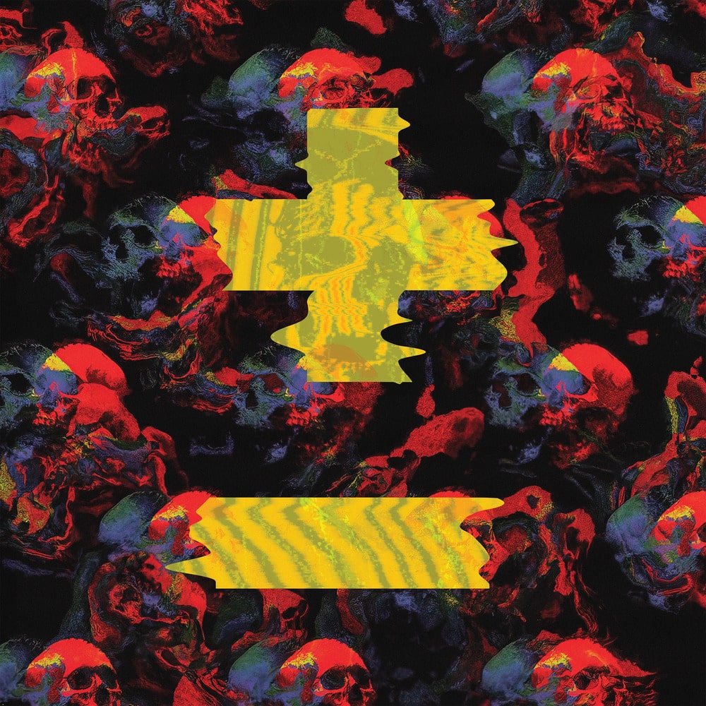 Pop Evil - "Skeletons" album art - containing + and - signs.