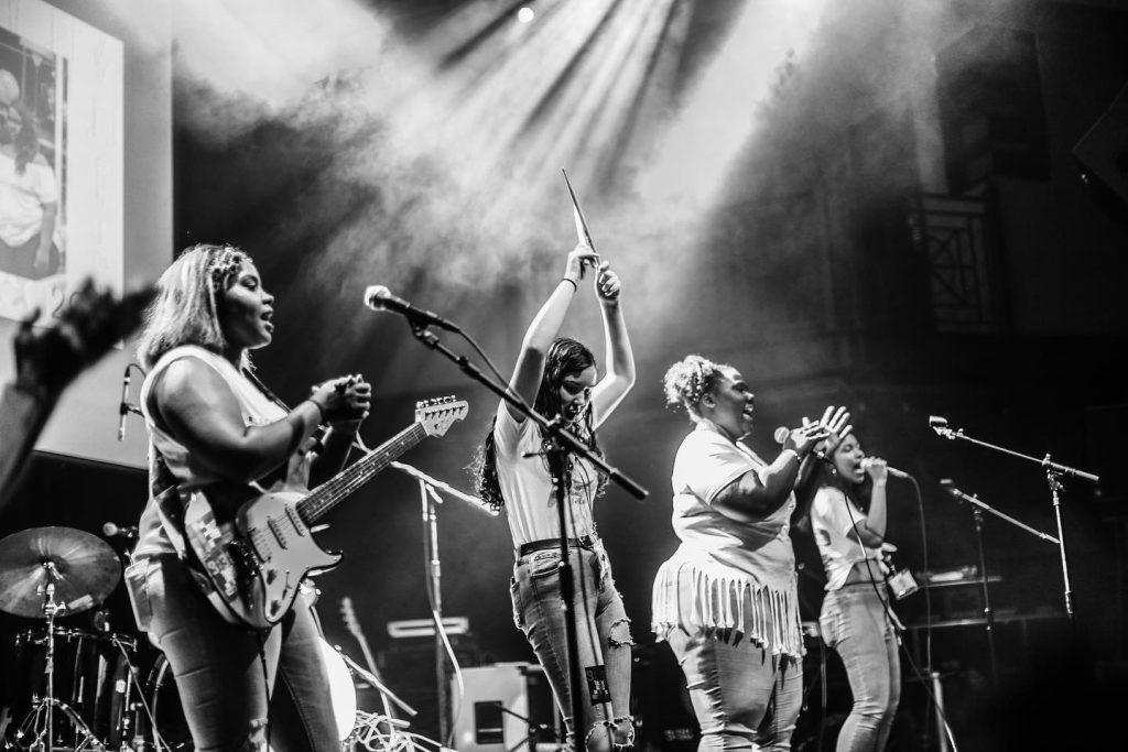 Girls Rock! DC campers performing at the 2016 Summer Camp Showcase at 9:30 Club