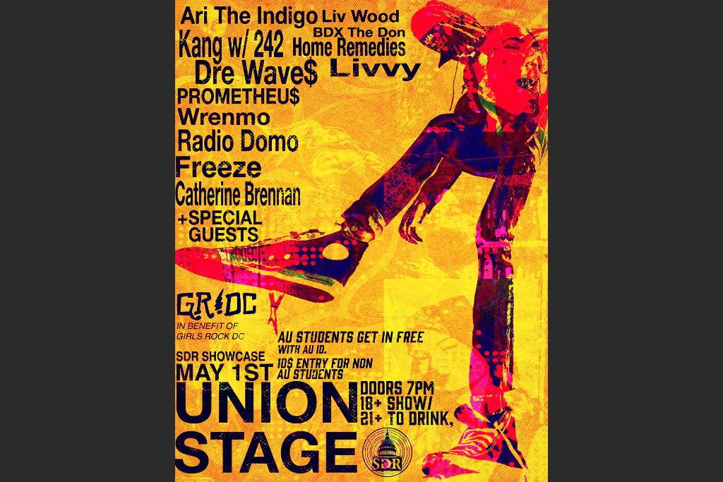Girls Rock! DC Benefit Concert Poster at Union Stage on May 1, 2023.