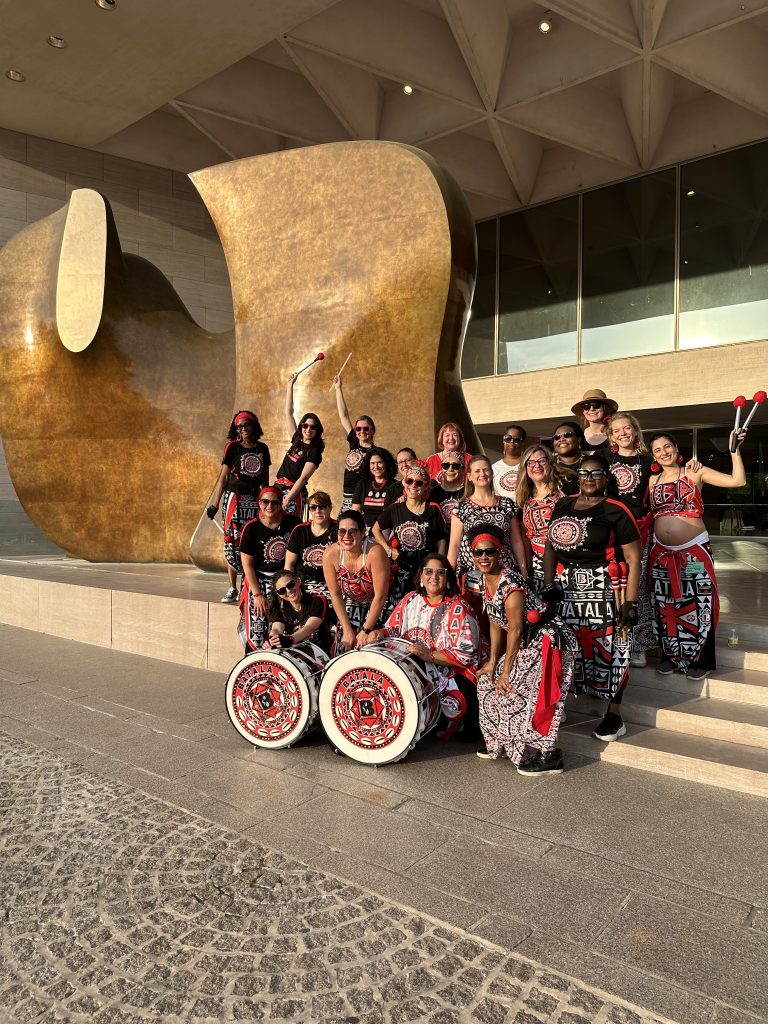 A picture of the Batalá Washington DC ensemble