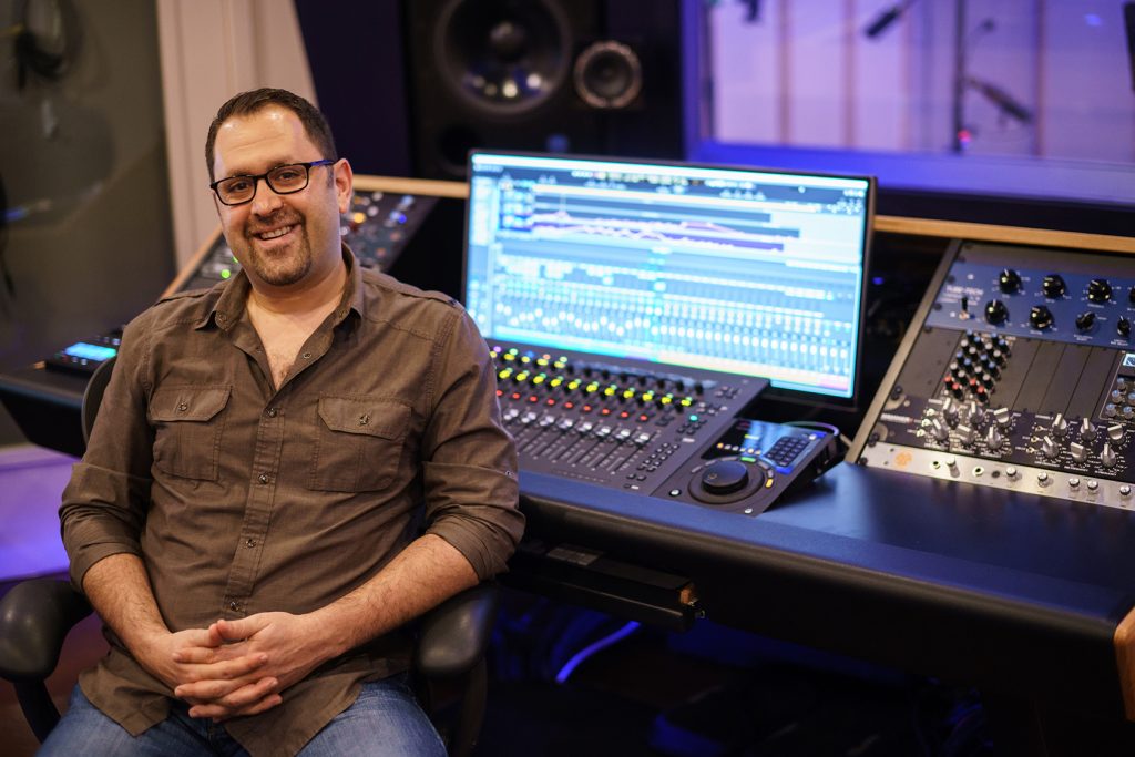 Dave Mallen in the Control Room of Innovation Station Music - Courtesy of the Artist