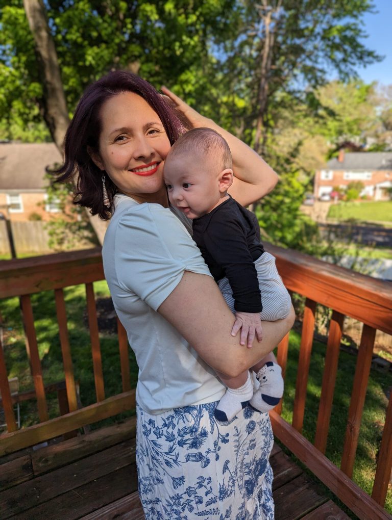Velu Ochoa and her son. / Photo courtesy of the artist.