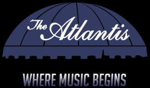 The Atlantis logo - "Where Music Begins"