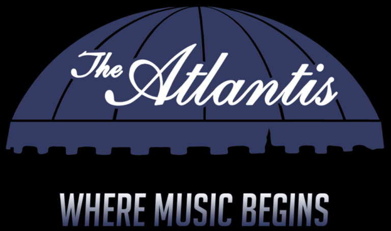 The Atlantis logo - "Where Music Begins"