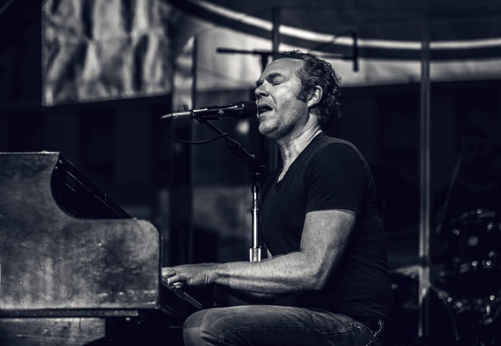 John Ondrasik of Five for Fighting performs on piano