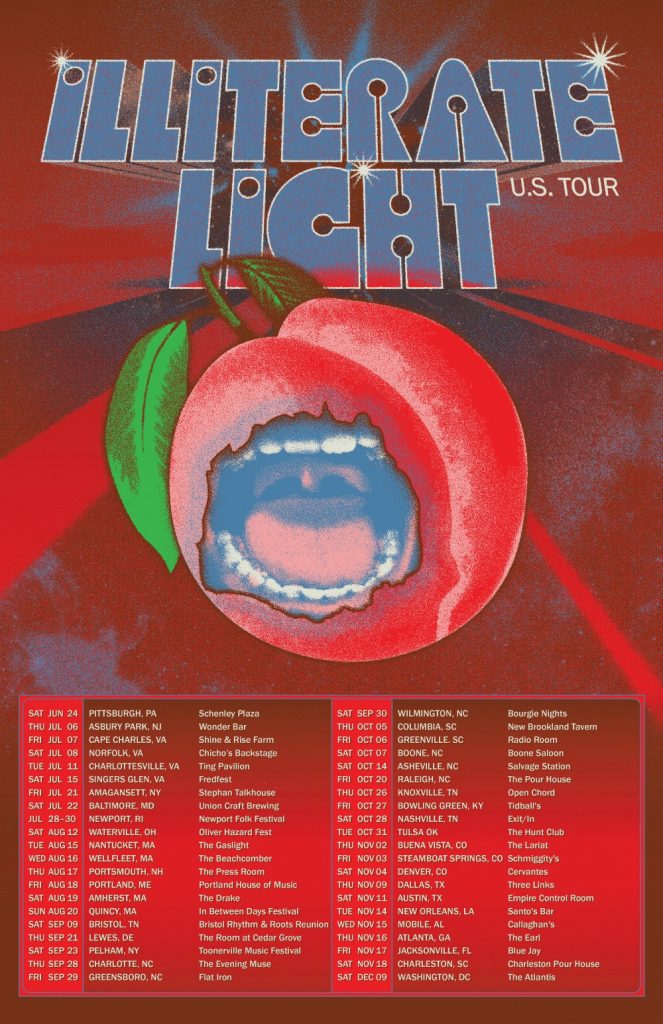 Illiterate Light Tour Poster