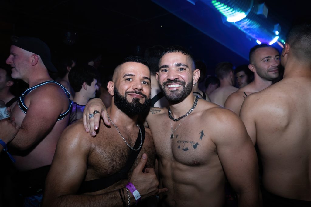 A picture of partygoers at a Kinetic Presents Pride event