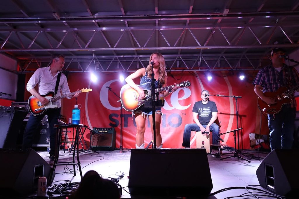 Melissa Quinn Fox performing live with her band