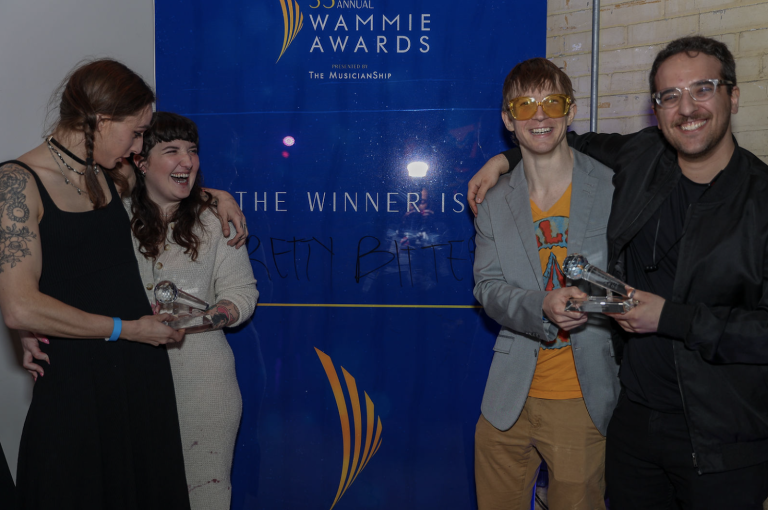 Pretty Bitter on Wammies red carpet