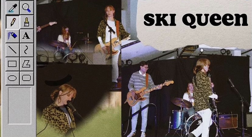 A photo montage of Ski Queen