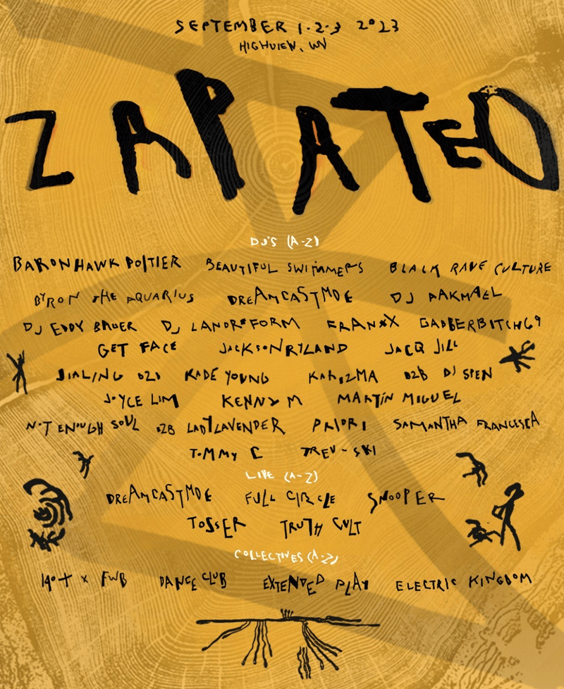 Zapateo festival flier