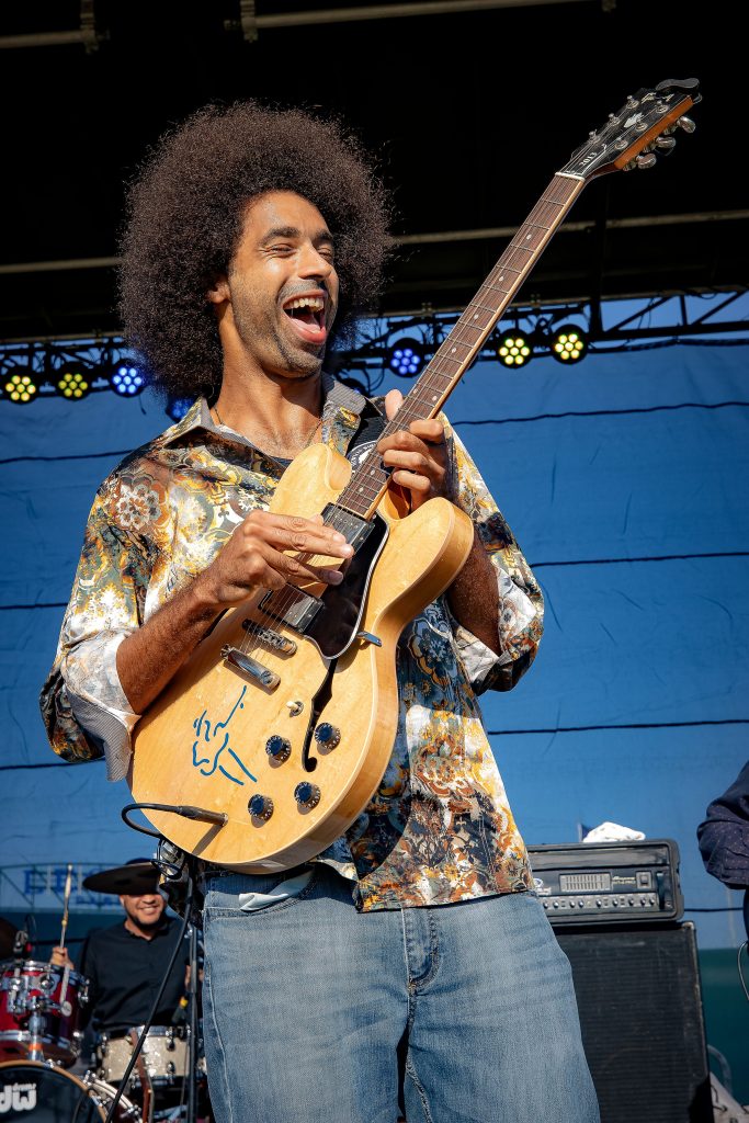 Selwyn Birchwood performs live on stage