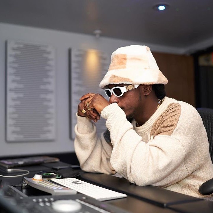 a Vault client mixing in the studio