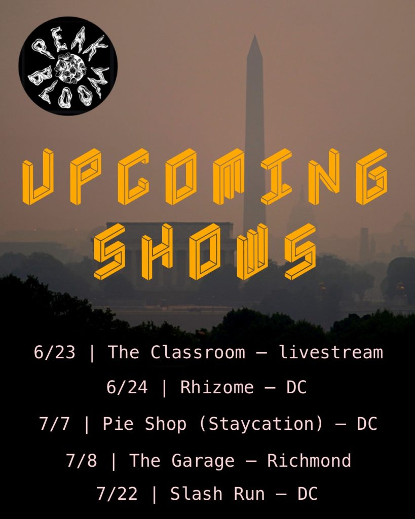 Peak Bloom live music schedule July 2023.