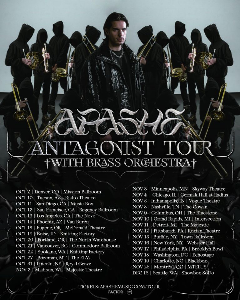 Official poster for the Antagonist Tour.