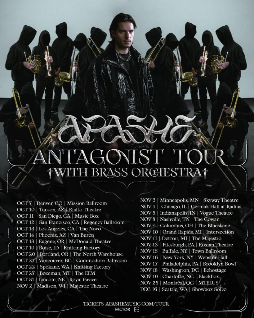 Official poster for the Antagonist Tour.