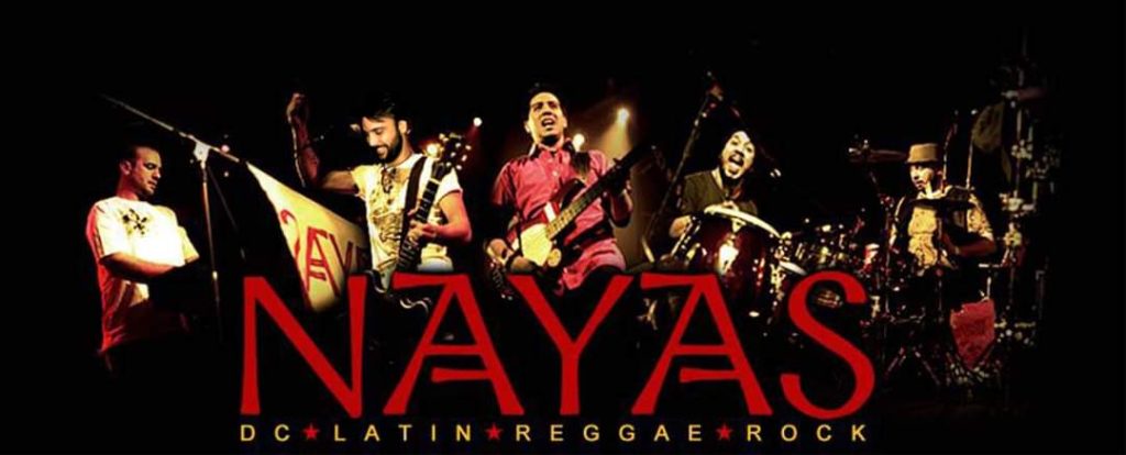 NAYAS promotinal graphic with members of the band