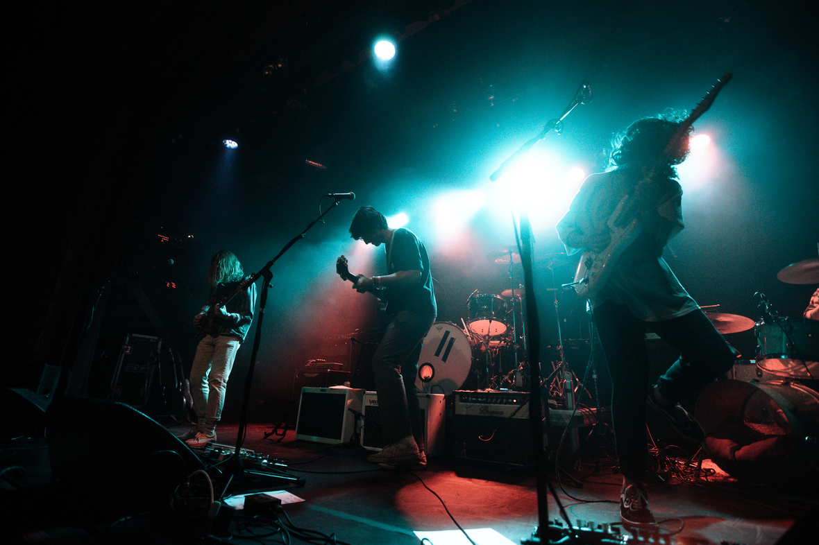 Whitehall performing on stage in 2022.