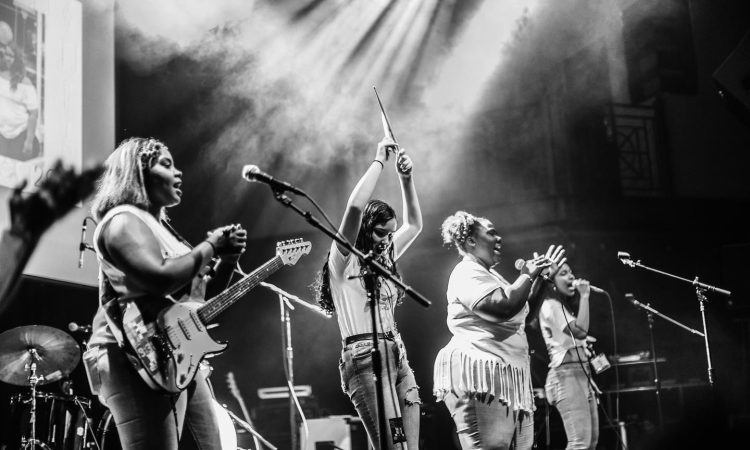 Girls Rock! DC campers performing at the 2016 Summer Camp Showcase at 9:30 Club